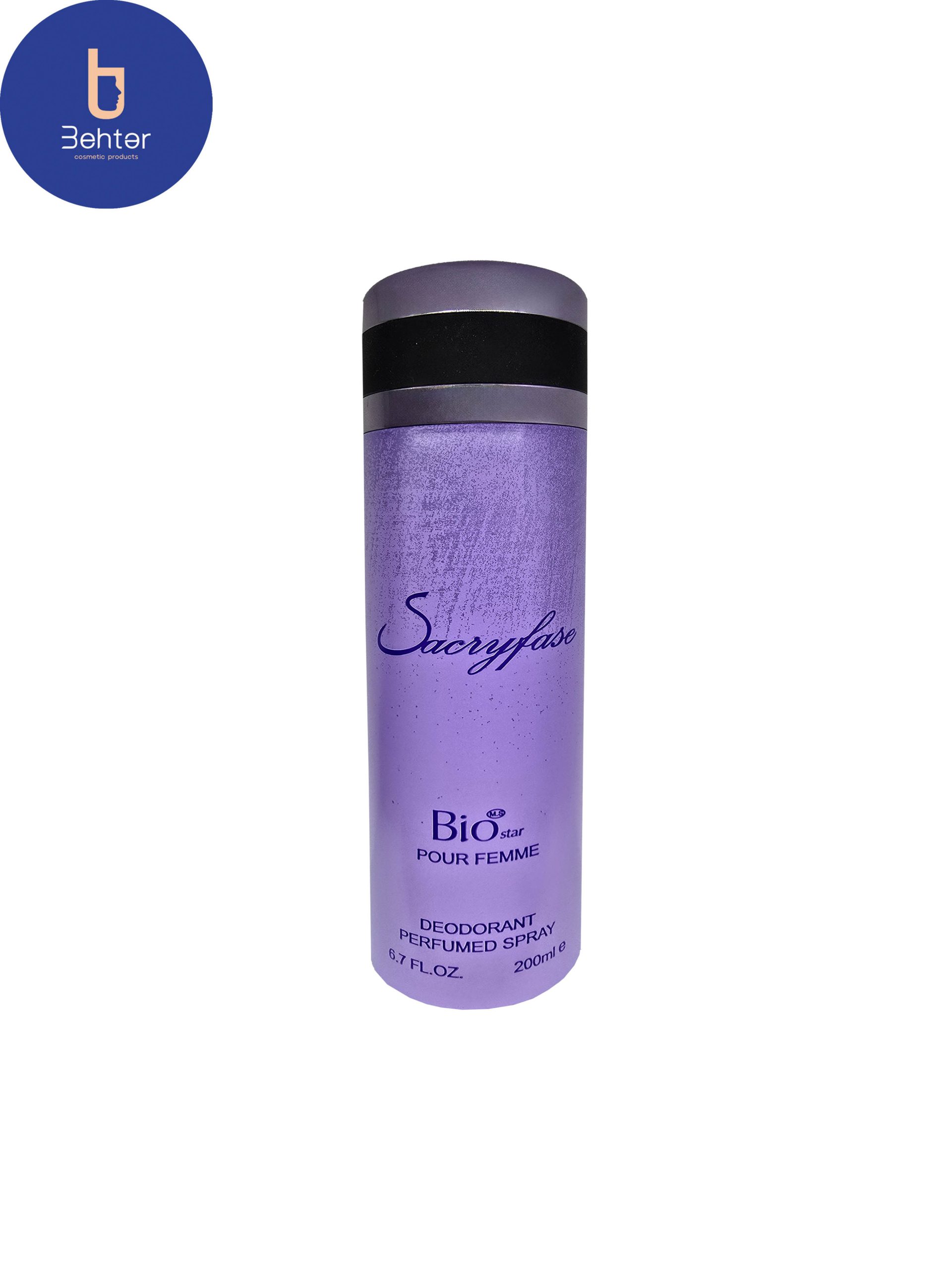 اسپری خوشبو کننده بیواستار اسانس سکریفایس حجم 200میل  Deodorant Spray Biostar , Sacrifice Essential Oil, 200ml