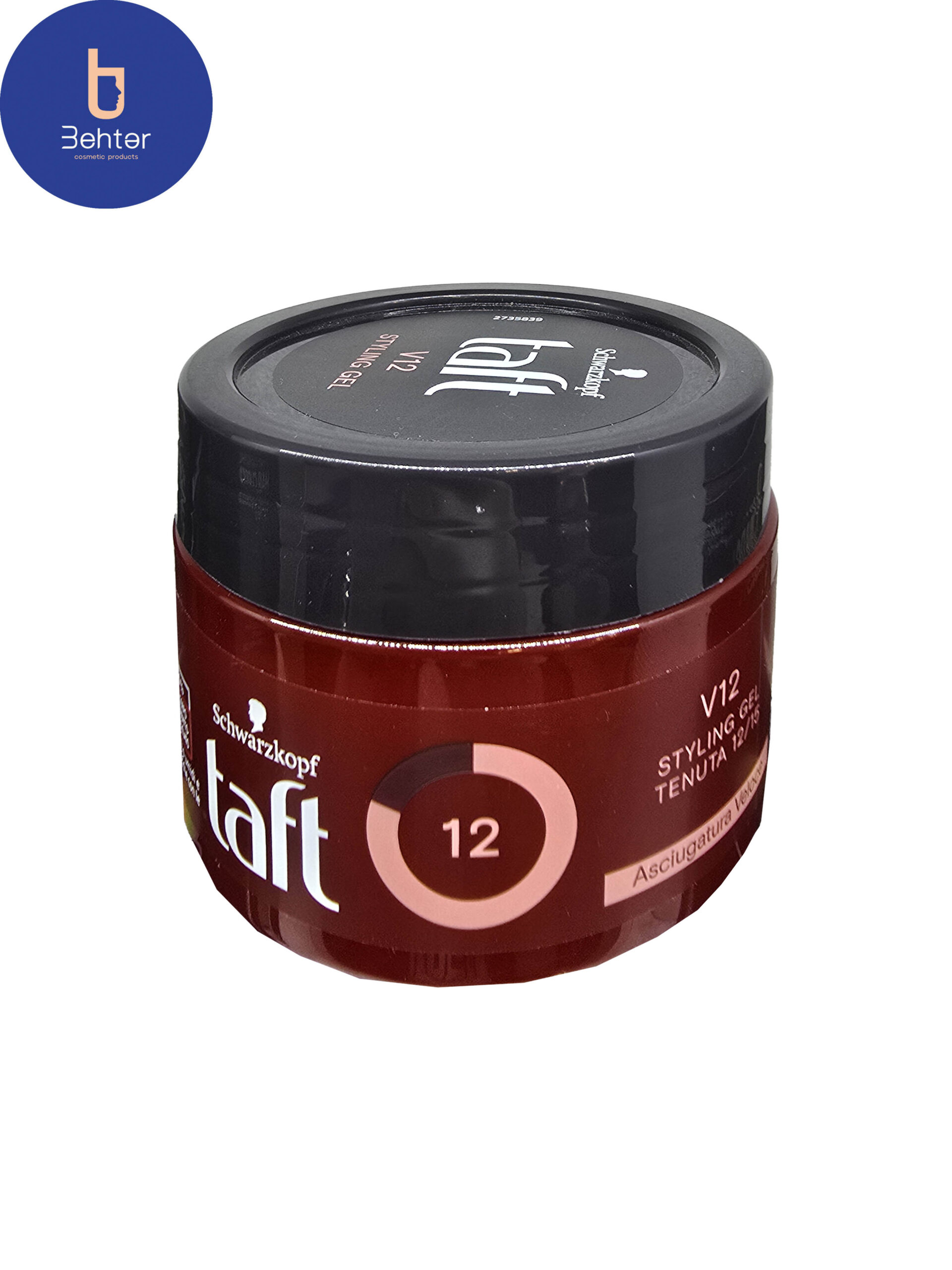 ژل مو تافت مدل V12 حجم 250میل Taft Hair Gel Model V12 Volume 250ml