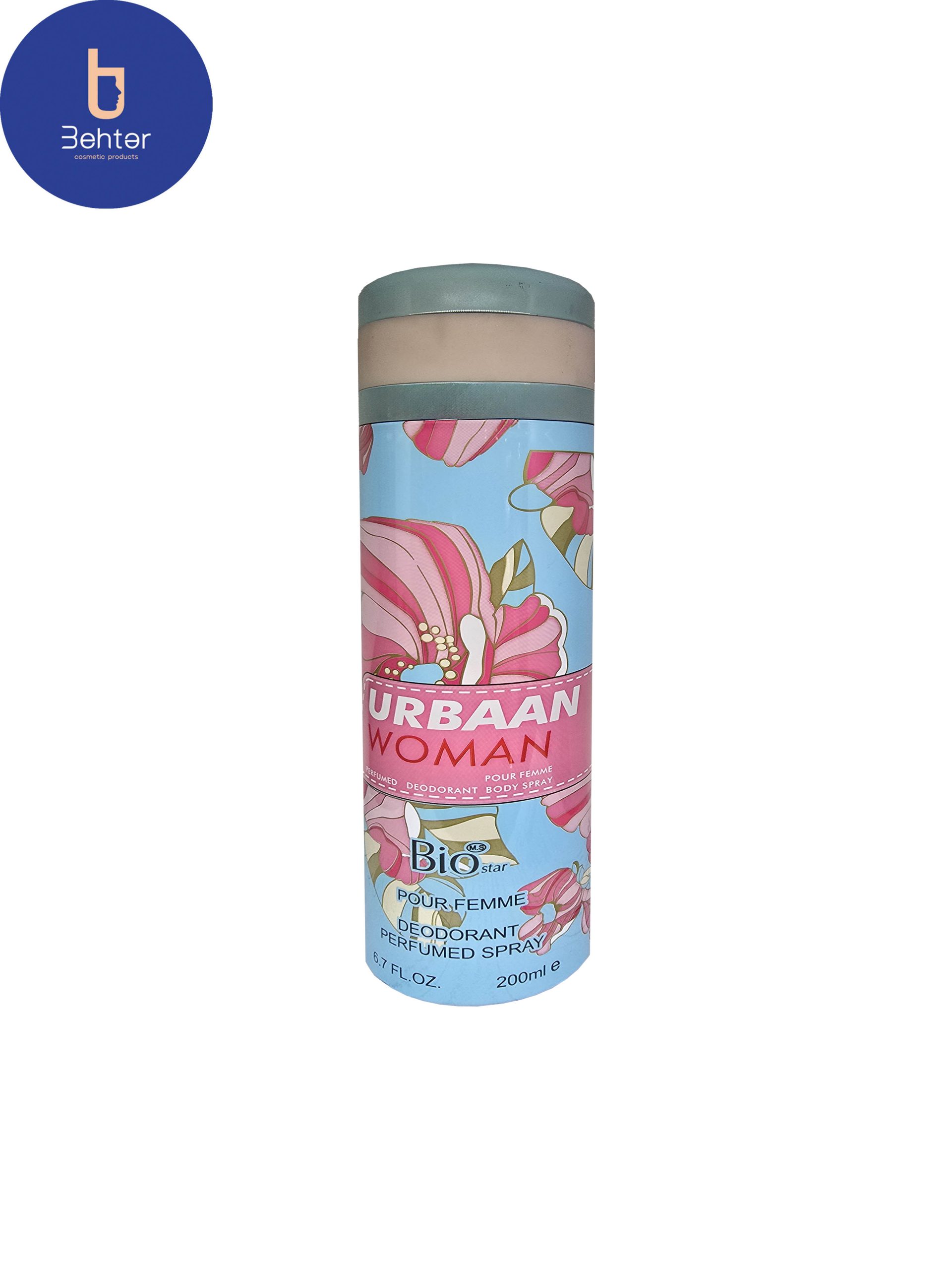 اسپری خوشبو کننده بیواستار اسانس اوربان زنانه حجم 200میل Deodorant Spray Biostar ,Urbaan Women’s Essential Oil, 200ml