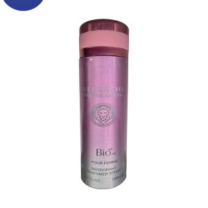 اسپری خوشبو کننده بیواستار اسانس ورساچه برایت کریستال حجم 200میل Deodorant Spray Biosta ,Versace Bright Crystal Essential Oil, 200ml
