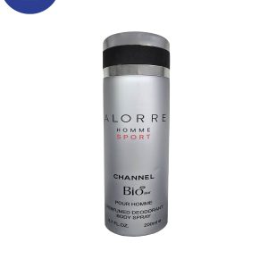 اسپری خوشبو کننده بیواستار اسانس الور هوم اسپرت حجم 200میل Deodorant Spray Biostar , Allure Homme Sport Essential Oil, 200ml