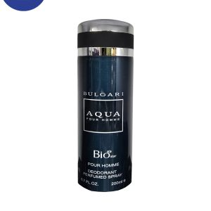 اسپری خوشبو کننده بیواستار اسانس بولگاری آکوا پور هوم حجم 200میل  Deodorant Spray Biostar , Bvlgari Aqva Pour Homme Essential Oil ,200ml