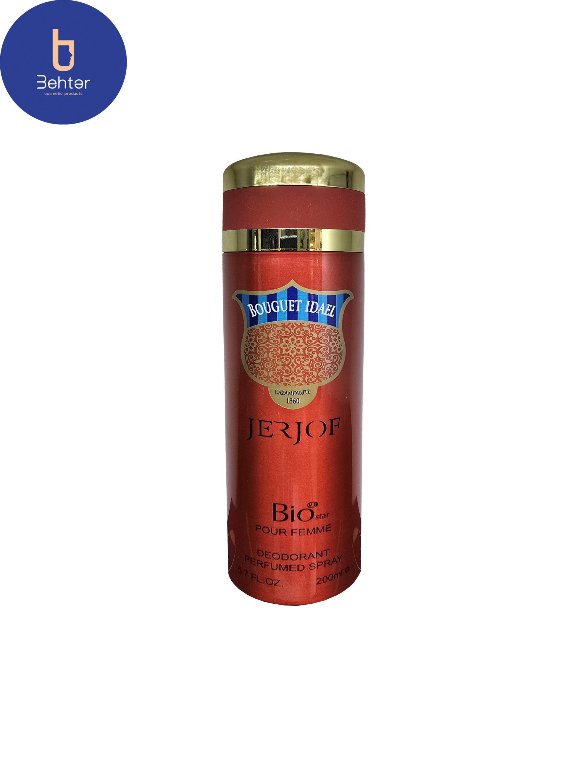 اسپری خوشبو کننده بیواستار اسانس کازاموراتی زرجوف بوکت ایده آل حجم 200میل Deodorant Spray Biostar, Casamorati Bouquet Ideale Essential Oil , 200ml