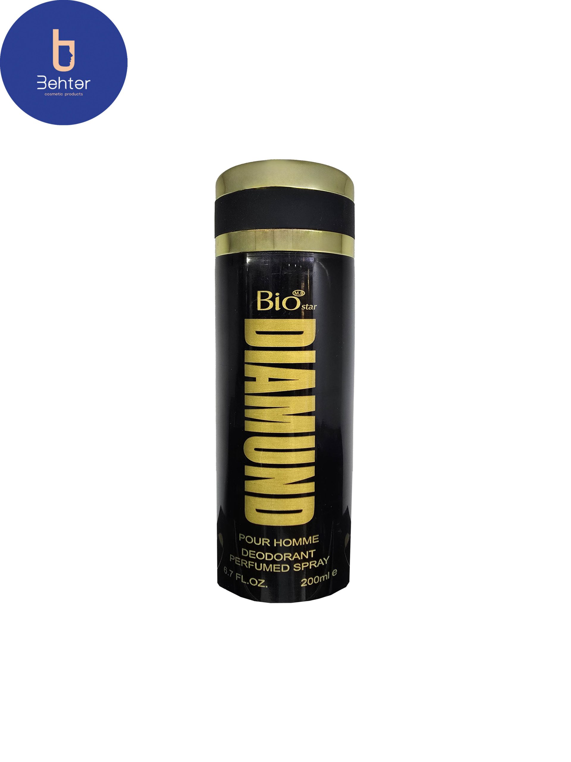 اسپری خوشبو کننده بیواستار اسانس دیاموند حجم 200میل Deodorant Spray Biostar ,Diamond Essential Oil, 200ml