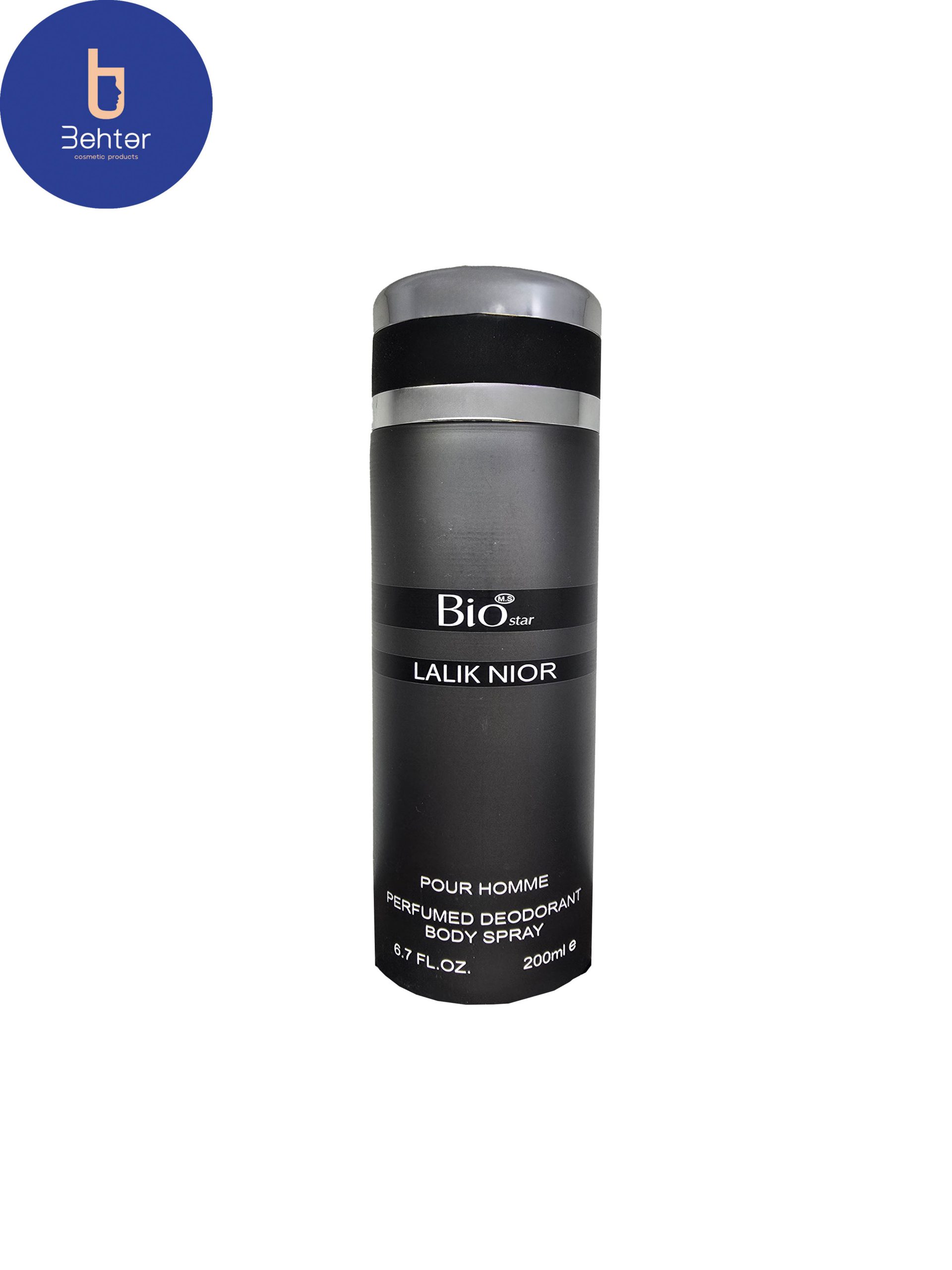 اسپری خوشبو کننده بیواستار اسانس لالیک انکر نویر حجم 200میل Deodorant spray Biostar Lalique Encre Noir Essential Oil, 200ml