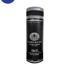 اسپری خوشبو کننده بیواستار اسانس ورساچ پورهوم حجم 200میل Deodorant Spray Biostar ,Versace Pour homme Essential Oil , 200ml
