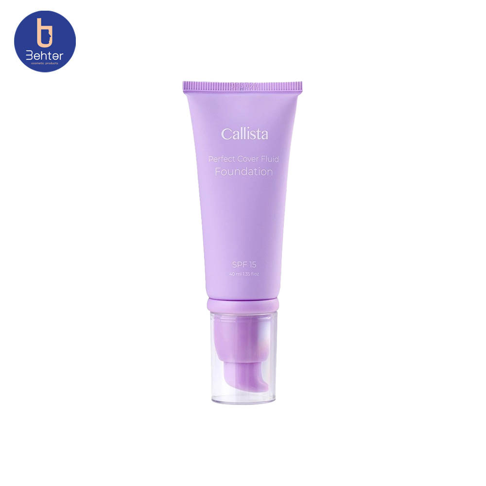 کرم پودر فلوئیدی پرفکت کاور کالیستا Callista Perfect Cover Fluid Foundation