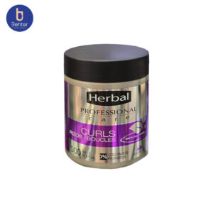 ماسک مو و نرم کننده مخصوص موهای فر هربال حجم 500میل Herbal Hair mask and conditioner for curly hair, 500 ml