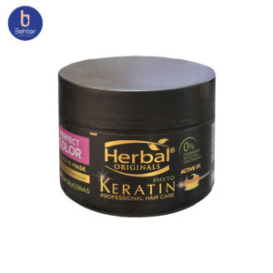 ماسک مو و نرم کننده کاسه ای موهای رنگ شده هربال مدل Color Protectحجم300میل Herbal Hair mask and conditioner bowl for colored hair, Color Protect model, 300 ml