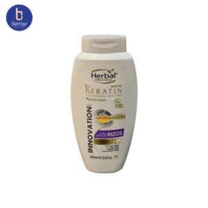 ماسک مو کراتین فوری موهای فر هربال مدل Curls Boucles(RIZOS)حجم 400میل Herbal Keratin Hair Mask for Curly Hair Model Curls Boucles (RIZOS) Volume 400ml
