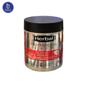 ماسک مو ترمیم کننده مدل SOS Total Repair هربال حجم 500میل Herbal SOS Total Repair Hair Repairing Mask, 500ml