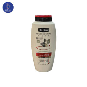 شامپو مغذی و ترمیم کننده انواع مو هربال مدل S.O.S حجم 750 میل Herbal S.O.S Total Repair Hair Shampoo-750ml