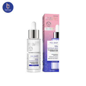 سرم لایه بردار و صاف کننده اولاین مدل گلیکولیک اسید 15% حجم 30 میل Eveline Exfoliating and Softening Serum, Glycolic Acid 15%, 30 ml