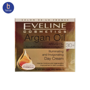 کرم روز حاوی روغن ارگان اولاین حجم 50میل Eveline Day cream containing Argan oil, volume 50 ml