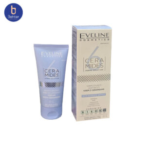 کرم مرطوب کننده و نیاسینامید دار سرامید اولاین حجم 50میل Eveline Ceramide Moisturizing Cream with Niacinamide, 50ml