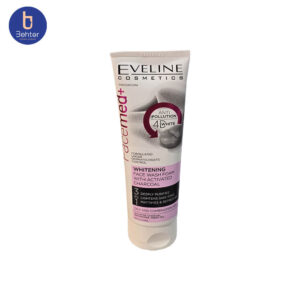 فوم شستشوی سفید‌کننده حاوی زغال فعال اولاین حجم 100میل Eveline Whitening washing foam containing activated charcoal,100 ml