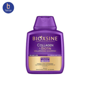 شامپو بیوکسین بنفش کلاژن و بیوتین حجم 300میل Bioxcin Purple Shampoo with Collagen and Biotin, 300ml