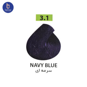 شامپو رنگ ساشه ای گارنیک شماره 3.1 Navy blueحجم 30میل Garnic Color Shampoo Sachet No. 3.1 Navy Blue, 30ml