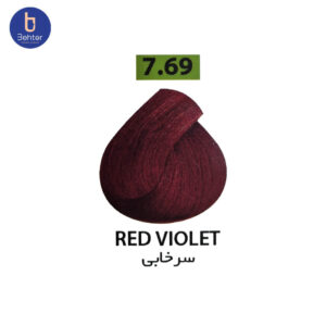 شامپو رنگ ساشه ای گارنیک شماره 7.69 Red violetحجم 30میل Garnic Color Shampoo Sachet No. 7.69 Red Violet, 30 ml