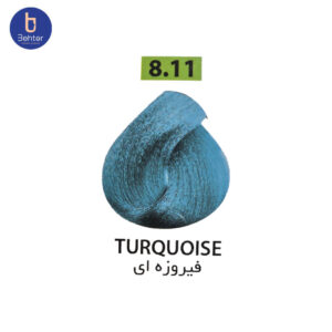 شامپو رنگ ساشه ای گارنیک شماره 8.11 Turquoiseحجم 30میل Garnic Color Shampoo Sachet No. 8.11 Turquoise, 30 ml