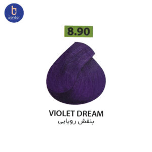 شامپو رنگ ساشه ای گارنیک شماره Violet dream 8.90حجم 30میل Garnier Color Shampoo Sachet No. 8.90 Violet Dream Volume 30 ml