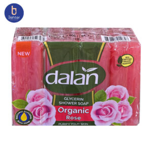 صابون دالان اسانس گل بسته بندی 4عددی Dalan soap with flower essence, 4 pieces