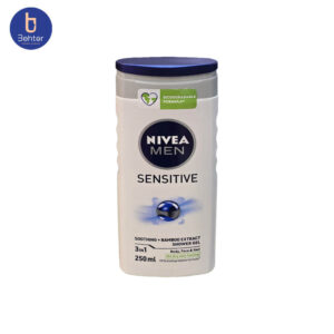 شامپو بدن،صورت و مو مردانه Nivea مدل Sensitive حجم 250میل Nivea Men’s Body, Face and Hair Shampoo Sensitive Model, 250ml