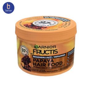 ماسک مو ترمیم کننده پاپایا هیر فود گارنیر حجم 400میل Garnier Hair Food Papaya Repairing Hair Mask, 400ml