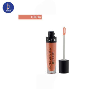 ‫رژ لب مایع بادوام لانگ ورینگ لیپ گلاس 04 نوت Note Long Wearing Lipgloss04