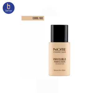 کرم پودر فلوییدی اینویزیبل شماره 100نوت  Note Invisible Foundation100