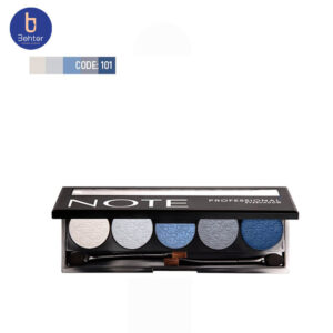 پالت سایه پنج عددی شماره 101 پروفشنال نوت Note Professional eye shadow palette101