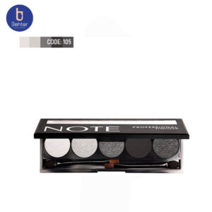 پالت سایه پنج عددی شماره 105 پروفشنال نوت Note Professional eye shadow palette105