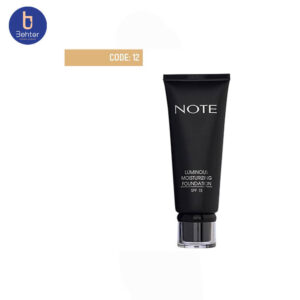 کرم پودر تیوپی لومینوس آبرسان شماره 12 نوت Note luminous moisturizing foundation cream12