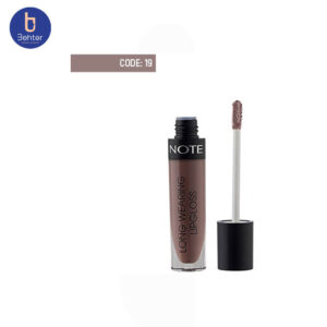 ‫رژ لب مایع بادوام لانگ ورینگ لیپ گلاس 19 نوت Note Long Wearing Lipgloss19