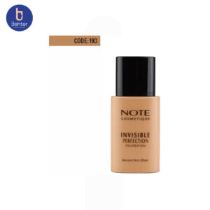 کرم پودر فلوییدی اینویزیبل شماره 190نوت  Note Invisible Foundation190