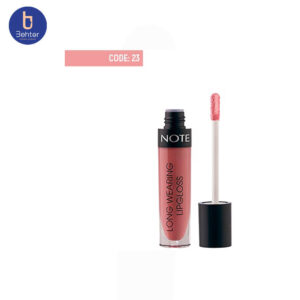 ‫رژ لب مایع بادوام لانگ ورینگ لیپ گلاس 23 نوت Note Long Wearing Lipgloss23