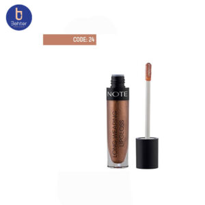 ‫رژ لب مایع بادوام لانگ ورینگ لیپ گلاس 24 نوت Note Long Wearing Lipgloss24