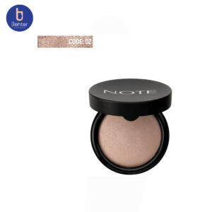بیکد هایلایتر پودری جامد 02 نوت Note baked highlighter02