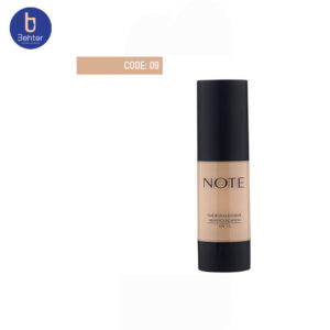 کرم پودر پمپی مات اکستریم شماره 9 نوت Note mattifying extreme wear foundation cream9