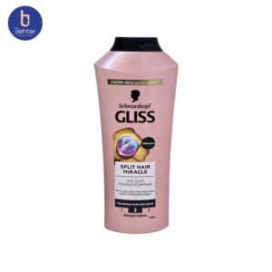 شامپو گلیس مخصوص موهای وز و اسیب دیده مدل Split Hair Miracle حجم 400میل Gliss Shampoo for Frizzy and Damaged Hair, Split Hair Miracle, 400ml