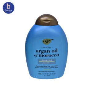 شامپو فاقد سولفات و ترمیم کننده حاوی روغن ارگان حجم 385میل Ogx Sulfate-free and repairing shampoo containing argan oil, 385 ml