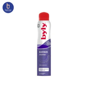 اسپری ضد تعریق Byly مدل Extreme Intense محافظ 100 ساعته حجم 200میل Byly Antiperspirant Spray, Extreme Intense, 100-hour protection, 200 ml