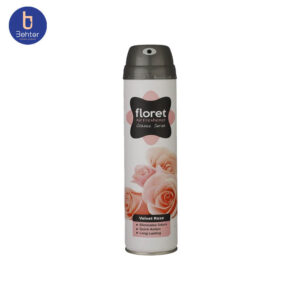 اسپری خوشبوکننده هوا رایحه رز فلورت حجم 300میل Floret Rose air freshener spray, 300ml