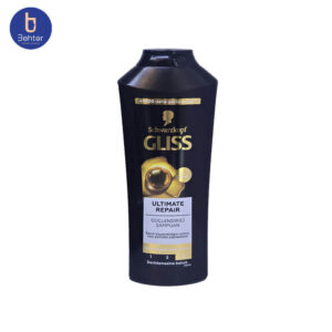 شامپو گلیس مخصوص موهای بسیار خشک و اسیب دیده مدل Ultimateu Repair حجم 400میل Gliss Shampoo for very dry and damaged hair, Ultimate Repair model, 400 ml