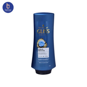 نرم کننده گلیس حاوی هیالورون و جلبک دریایی مدل Aqua Revive حجم 360میل Gliss conditioner containing hyaluronic acid and seaweed, Aqua Revive model, volume 360 ​​ml