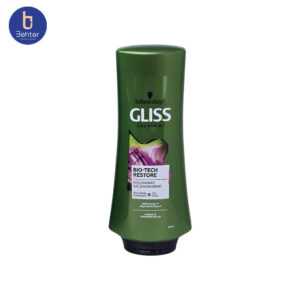 نرم کننده گلیس مخصوص موهای حساس و اسیب دیده مدل Bio-Tech Restore حجم 360میل Gliss conditioner for sensitive and damaged hair, Bio-Tech Restore model, volume 360 ​​ml