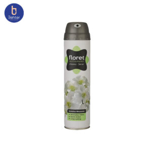 اسپری خوشبوکننده هوا رایحه یاس فلورت حجم 300میل floret Air freshener spray, jasmine scent, 300 ml