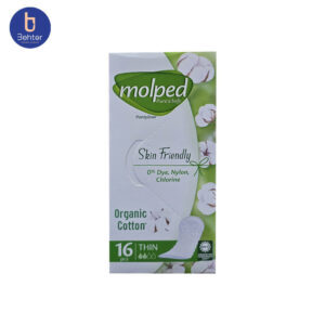 پد روزانه مولپد مدل Skin Friendly بسته بندی 16 عددی Molped daily pads, Skin Friendly model, pack of 16