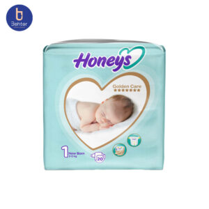 پوشک هانیز سایزNEW BORN1 بسته بندی 20 عددی