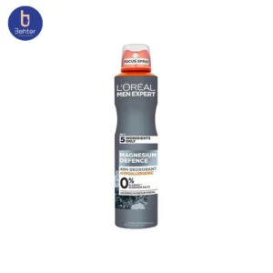اسپری ضد تعریق مردانهLoreal مدل Magnesium Defence حجم250میل